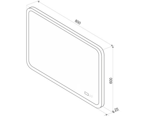 Зеркало 80x60 см Conti Demure ZLP769