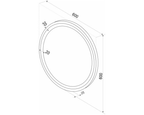 Зеркало 60x60 см Conti Style ZLP1016