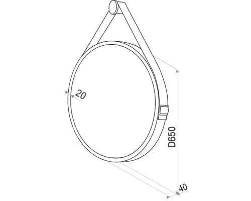 Зеркало 65x65 см Conti Millenium ZLP738