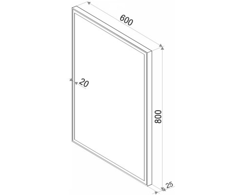 Зеркало 60x80 см Conti Frame ZLP948