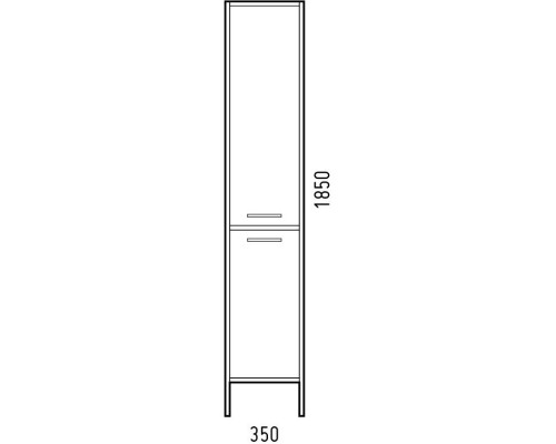 Пенал напольный арт/серый Corozo Айрон SD-00000388