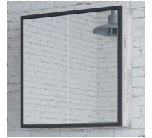 Зеркальный шкаф 60x70 см антик/черный Corozo Айрон SD-00000278