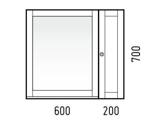 Шкаф одностворчатый белый матовый L/R Corozo Техас SD-00000328