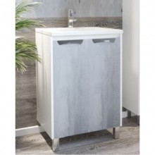 Тумба белый глянец/бетон 62 см Corozo Чикаго SD-00000325