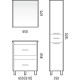 Зеркальный шкаф 65x67 см лайн Corozo Верона SD-00000285