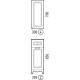 Шкаф одностворчатый подвесной 30x70 см белый глянец Corozo Классика SD-00000366