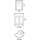 Тумба угловая белый глянец Corozo Лорена SD-00000316