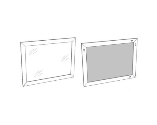 Зеркало 120x80 см белый глянец Corozo Классика SD-00000269