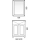 Зеркало 60x80 см белый глянец Corozo Классика SD-00000270