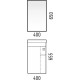 Тумба белый глянец/белый матовый 38,6 см Corozo Комо SD-00000317