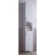 Пенал напольный белый глянец Corozo Кентис SD-00000335