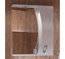 Зеркальный шкаф 59x74 см белый глянец Corozo Наина SD-00000298