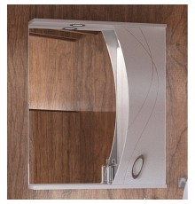 Зеркальный шкаф 59x74 см белый глянец Corozo Наина SD-00000298