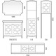 Зеркало 105x80 см белый матовый Corozo Манойр SD-00000272