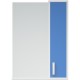 Зеркальный шкаф 50x70 см белый глянец/синий матовый R Corozo Колор SD-00000709