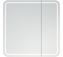 Зеркальный шкаф 80x80 см белый матовый Corozo Алабама SD-00000902