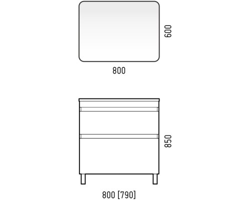 Зеркало 80x60 см Corozo Альбано SD-00000803