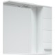 Зеркальный шкаф 80x74 см белый глянец/белый матовый R Corozo Денвер SD-00000532