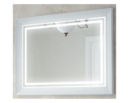 Зеркало 120x80 см белый глянец Corozo Классика SD-00000815