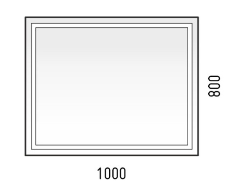 Зеркало 100x80 см Corozo Барго SD-00000804