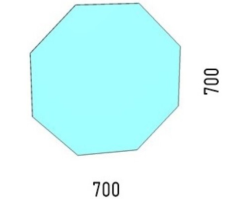 Зеркало 70x70 см Corozo Каре SD-00000962