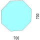 Зеркало 70x70 см Corozo Каре SD-00000962