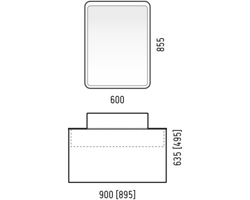 Тумба белый глянец 90 см Corozo Рино SD-00001228