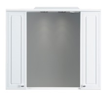 Зеркальный шкаф 85x75 см белый глянец R Damixa Palace One M41MPX0851WG