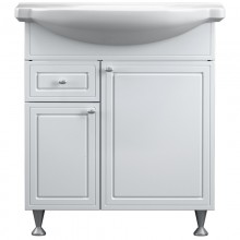 Тумба с раковиной белый глянец 76 см Damixa Palace One M41-FSX0753WG-WCC075