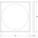 Зеркало 70x70 см черный матовый Defesto Eclipse DF 2222