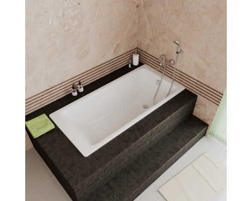 Чугунная ванна 160x70 см Delice Parallel DLR220504