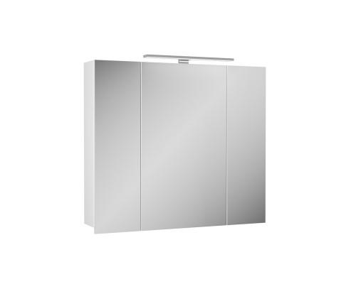 Зеркальный шкаф 80x70,3 см белый матовый Diborg Lande 77.2105