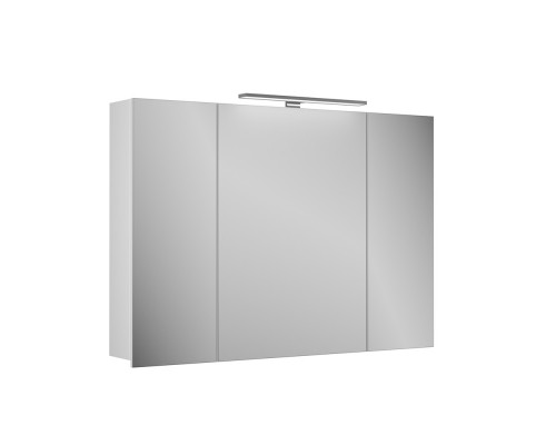 Зеркальный шкаф 100x70,3 см белый матовый Diborg Lande 77.2107