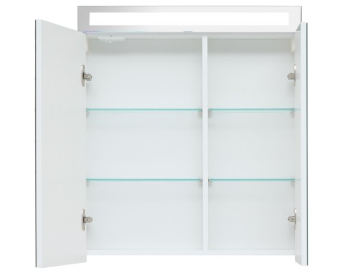 Зеркальный шкаф 70x80 см белый глянец L Dreja Max 77.9007W
