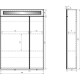 Зеркальный шкаф 60x82 см белый глянец L Dreja Uni 99.9001