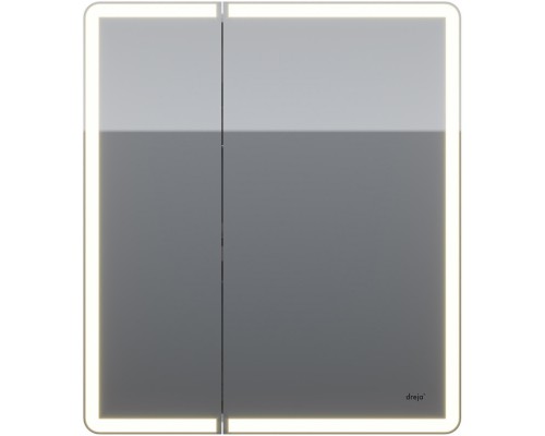 Зеркальный шкаф 70x80 см белый глянец R Dreja Point 99.9033