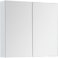 Зеркальный шкаф 80x74 см белый глянец Dreja Premium 77.9001W
