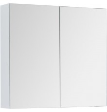 Зеркальный шкаф 80x74 см белый глянец Dreja Premium 77.9001W
