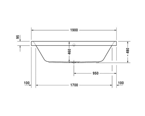 Акриловая ванна 190x90 см Duravit Happy D.2 700315000000000