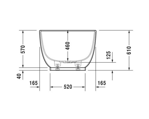 Акриловая ванна 180x85 см Duravit Luv 700434000000000