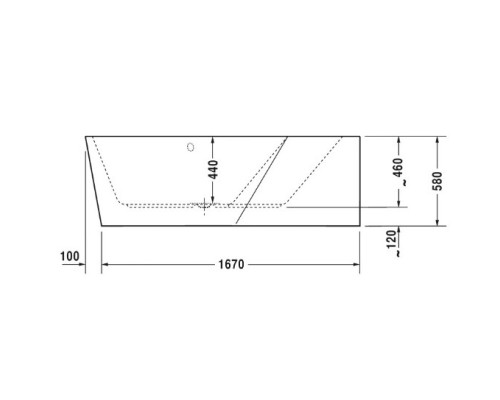 Акриловая ванна 177x130 см R Duravit Paiova 5 700395000000000