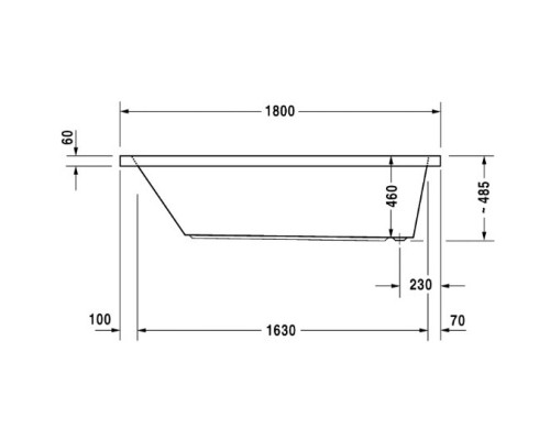 Акриловая ванна 180x90 см Duravit Starck 700050000000000