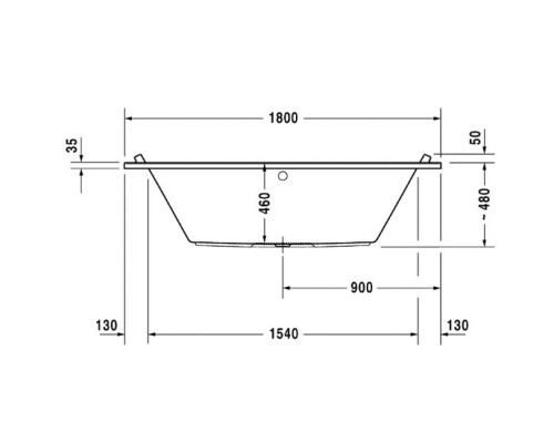 Акриловая ванна 180x90 см Duravit Starck 700339000000000