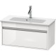 Тумба белый глянец 80 см Duravit Ketho KT642302222