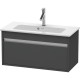 Тумба графит матовый 80 см Duravit Ketho KT642304949