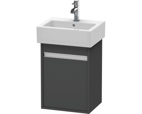 Тумба графит матовый 40 см Duravit Ketho KT6630L4949