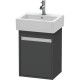 Тумба графит матовый 40 см Duravit Ketho KT6630L4949