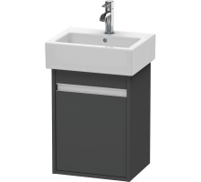 Тумба графит матовый 40 см Duravit Ketho KT6630R4949