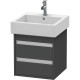 Тумба графит матовый 45 см Duravit Ketho KT663504949