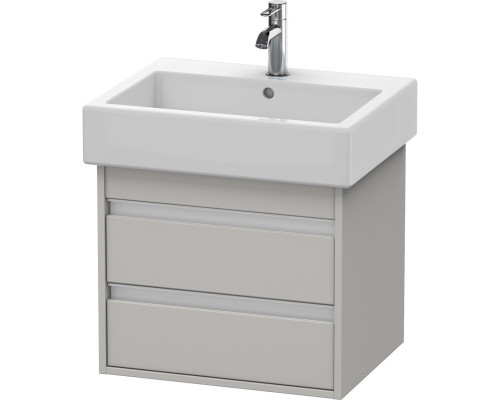 Тумба бетонно-серый матовый 55 см Duravit Ketho KT663600707